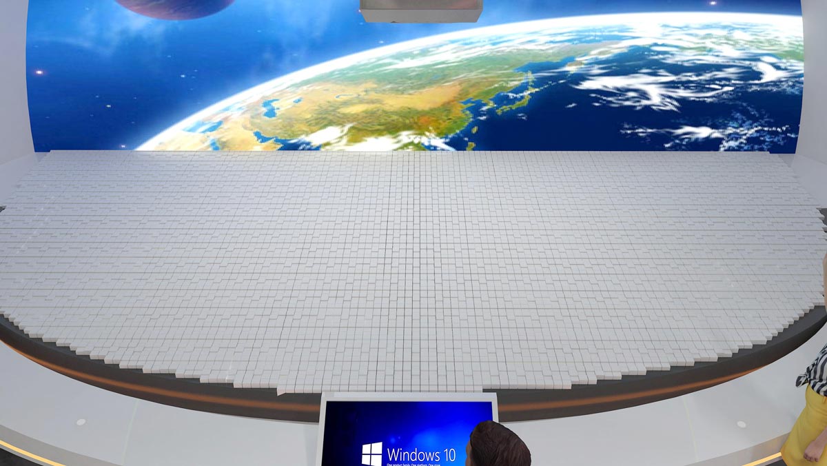 南京大學(xué)雙創(chuàng)成果展示規(guī)劃館設(shè)計效果圖-數(shù)字沙盤