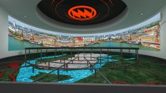 三寧化工企業(yè)展廳數字沙盤設計效果圖